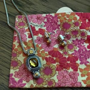 Brighton set. Necklace/ earrings-pierced